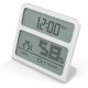 Цифровой термогигрометр DHT012 | Часы с термометром, гигрометром и календарем, Белый