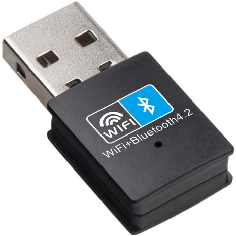 Зовнішній мережевий адаптер 2в1: WiFi+Bluetooth, з підключенням USB Addap UWA-03 | 2,4 ГГц, 150 Мбіт/с