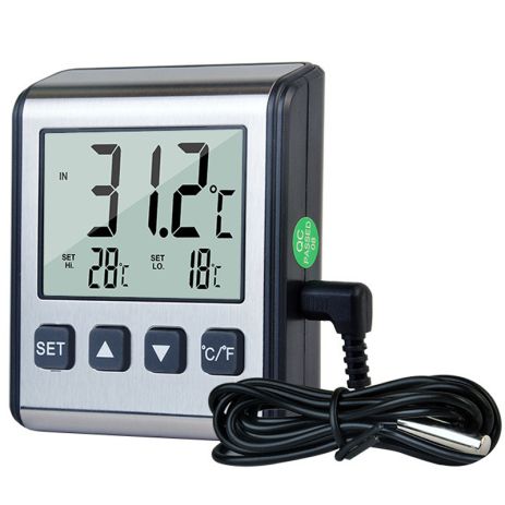 Электронный цифровой термометр для аквариума OEM CX-6552 с ЖК-дисплеем и сигнализатором температуры