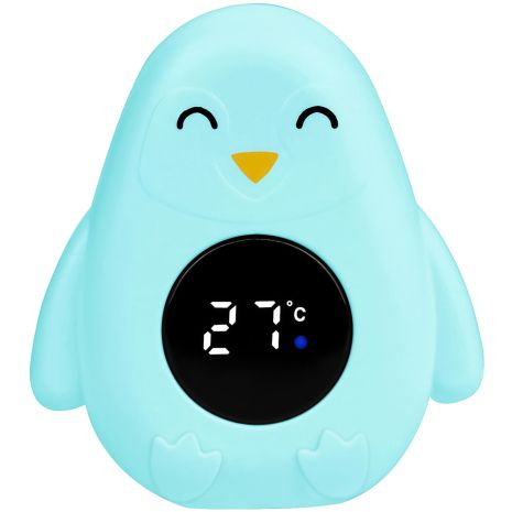Дитячий термометр для ванної у формі пінгвіна UChef BT-03 для вимірювання температури води, Блакитний