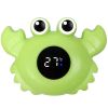 Дитячий термометр для ванної у формі краба UChef BT-02, для вимірювання температури води, Зелений