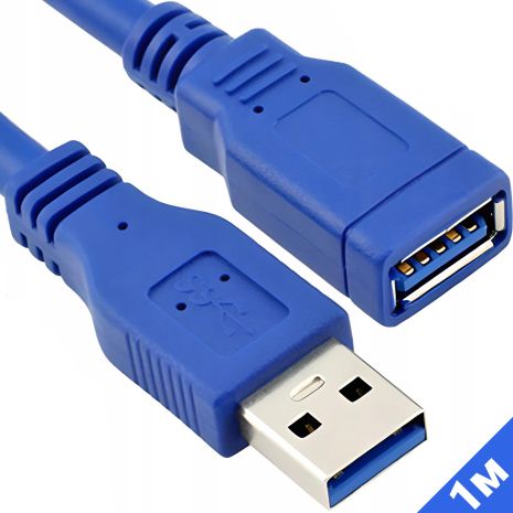 Кабель подовжувач для USB порту Addap UM2F-01, USB 3.0 Male to USB 3.0 Female, 5 Гбіт/с, 1 метр