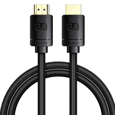 HDMI-HDMI кабель синхронизации видео и аудио потока Baseus CAKGQ-J01, для монитора, телевизора, компьютера, 8K, 1м