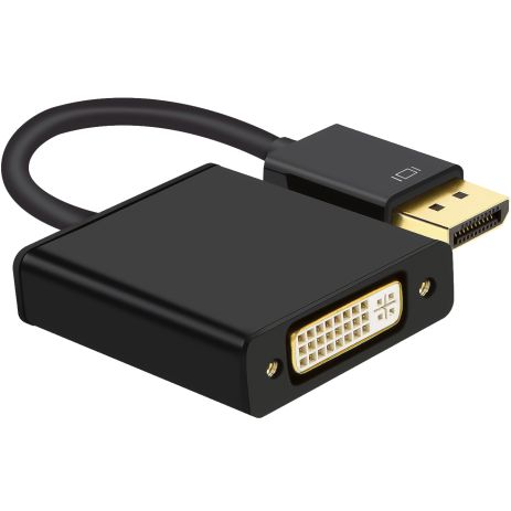 Адаптер, конвертер цифрового видеосигнала с DisplayPort на аналоговый DVI Addap DP2DVI-01, Full HD 1080P