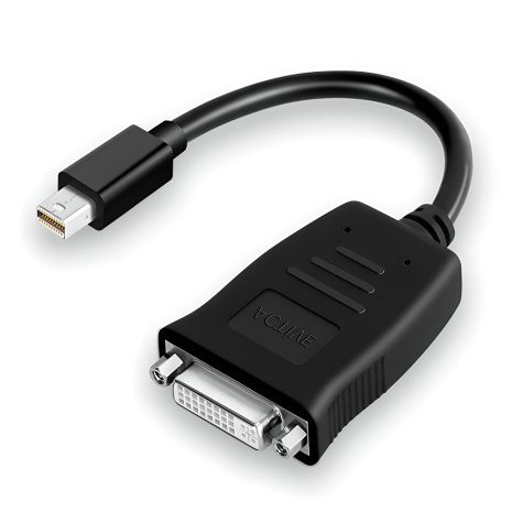Адаптер, конвертер видеосигнала с Mini Display Port на DVI Addap MDP2DVI-01, переходник для ноутбука, проектора, телевизора, FullHD 1080P