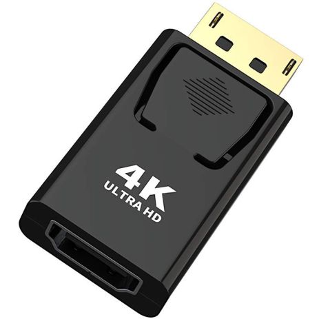 Адаптер, переходник DisplayPort Male to HDMI Female Addap DP2HDMI-02, для передачи видеосигнала, 4K