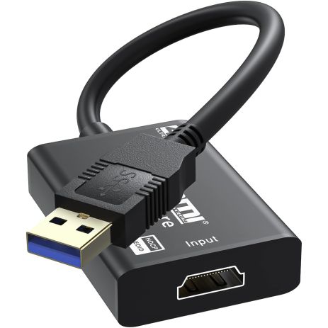 Внешняя карта видеозахвата HDMI - USB 3.0 Addap VCC-05, для стримов, записи экрана, для ноутбука, ПК