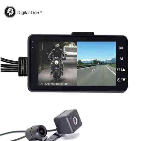 Відеореєстратор для мотоцикла із двома камерами Digital Lion SE330, HD, 120 градусів