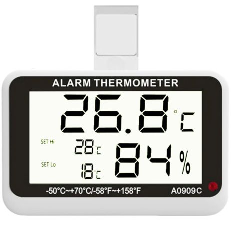 Цифровий термометр / гігрометр для холодильника / морозильника UChef A0909C, з сигналізатором температури