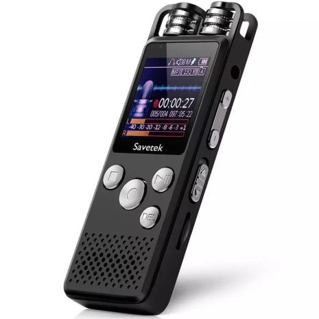 Професійний цифровий диктофон Savetek GS-R07, 16 Гб пам'яті, стерео, SD до 64 Гб