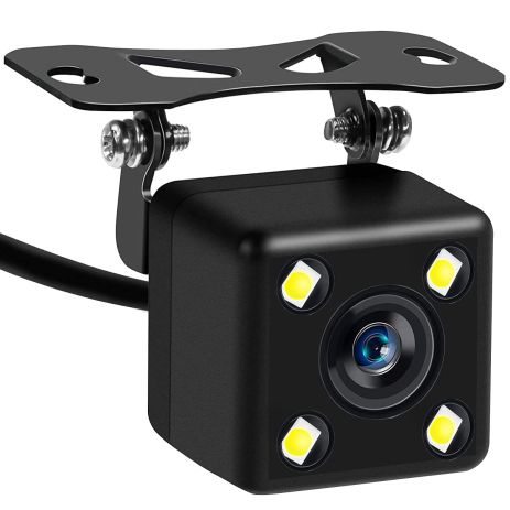 Автомобильная камера заднего вида с LED подсветкой Podofo R0003A2P | парковочная камера для автомобиля, IP66, 170°