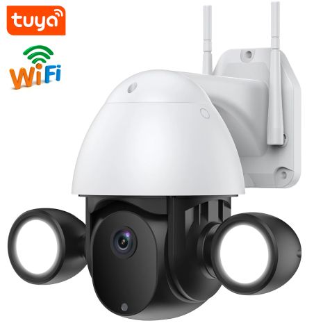 Уличная поворотная WiFi камера видеонаблюдения USmart OPC-04W, с прожектором, 3 МП, PTZ, поддержка Tuya