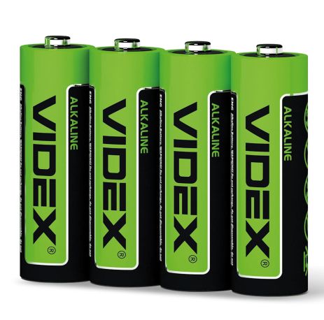 Лужні батареї пальчикові Videx AA (LR6), 4 шт