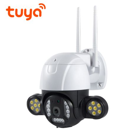 Поворотная уличная WiFi камера видеонаблюдения USmart OPC-01W, с прожектором, 3 МП, PTZ, поддержка Tuya