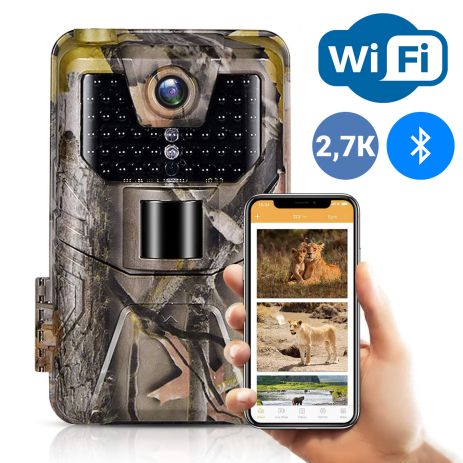 Фотопастка, мисливська камера WiFi Suntek WiFi900plus, 2,7K, 36Мп, з додатком iOS / Android