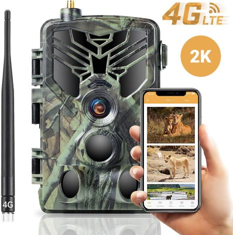 4G / APP Фотоловушка, камера для охоты Suntek HC-810plus, 2K, 30Мп, с приложением iOS / Android