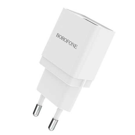 СЗУ/USB зарядка - блок живлення Borofone BA19A, 5V, 1.0A, Білий