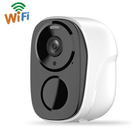 Беспроводная аккумуляторная WiFi камера видеонаблюдения Camsoy F3, с датчиком движения,1080P, White