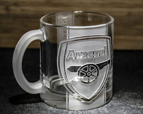 Чашка для чая и кофе с гравировкой FC Arsenal ФК Арсенал