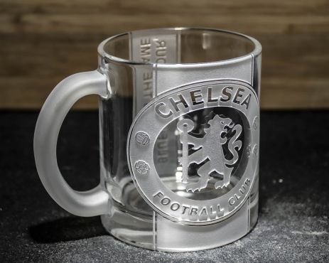 Чашка для чая и кофе с гравировкой FC Chelsea ФК Челси