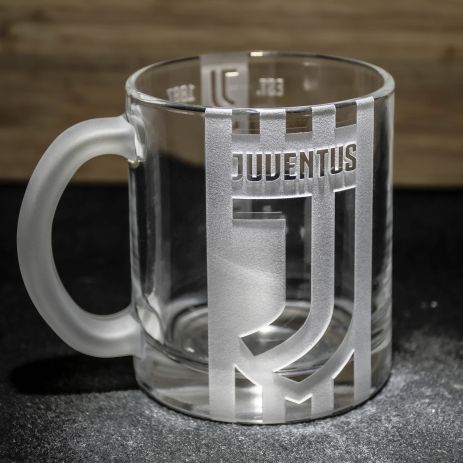 Чашка для чая и кофе с гравировкой FC Juventus ФК Ювентус