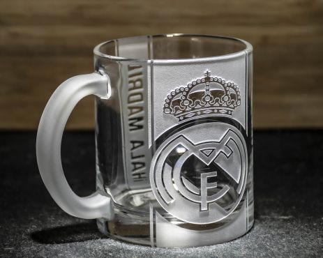 Чашка для чаю та кави з гравіюванням FC Real Madrid ФК Реал Мадрид