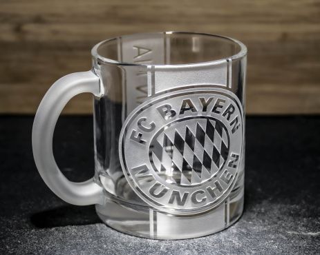Чашка для чая и кофе с гравировкой FC Bayern Munchen ФК Бавария Мюнхен