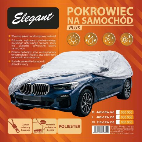 Тент на авто Джип/Мінівен ELEGANT 100 262 4.8м (з підкладкою, замок на двері, вуха під дзеркала)