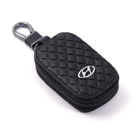 Ключница автомобильная для ключей с логотипом Hyundai Ромб