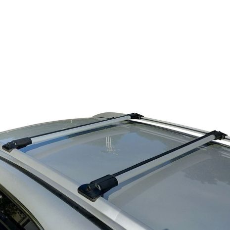 Автобагажник на рейлинг Кенгуру Стелс 1,2м XL две алюминиевых поперечины
