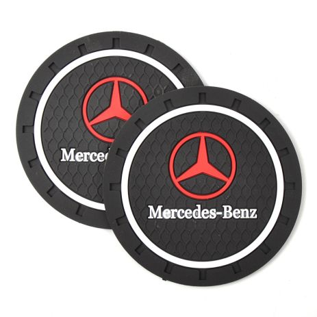 Килимки в підсклянник Mercedes 7 см 2 шт антиковзний