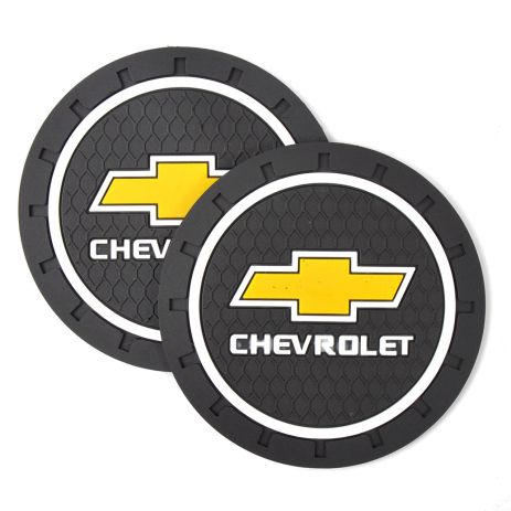 Коврики в подстаканник Chevrolet 7см 2шт анти скользящий