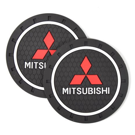 Килимки в підсклянник Mitsubishi 7 см 2 шт антиковзний