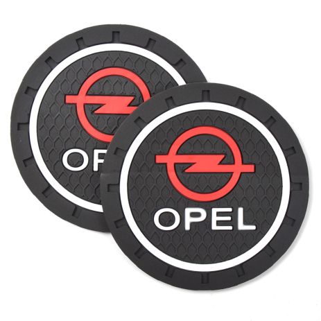 Коврики в подстаканник Opel 7см 2шт анти скользящий