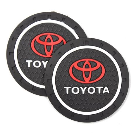 Килимки в підсклянник Toyota 7 см 2 шт антиковзний