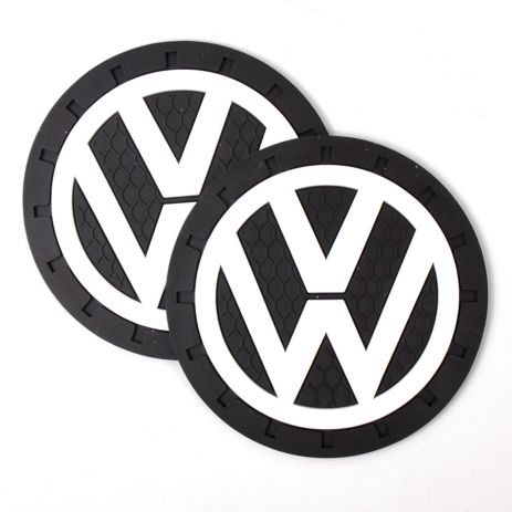 Коврики в подстаканник Volkswagen 7см 2шт анти скользящий