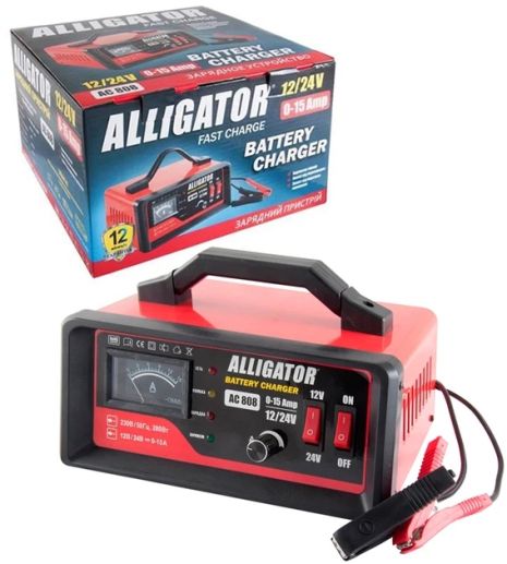 Зарядное устройство 15А 12/24V Alligator AC808