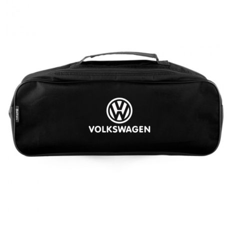Сумка в авто 2 отдела с логотипом VW Volkswagen черная "Beltex"