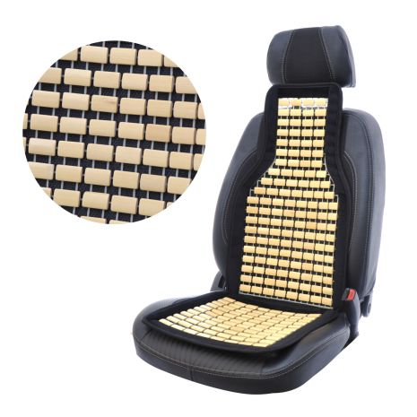 Накидка на сидения массажная плоская косточка черная Elegant MAX 100 650 45*108см
