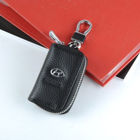 Ключница автомобильная для ключей с логотипом Hyundai кожа 2860