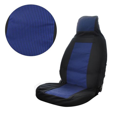 Чехлы сидений ВАЗ 2107 Tuning Черно-Синие