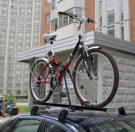 Багажник велосипедний на дах авто Amos 2 ST Польща