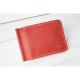 Шкіряний гаманець з притиском для купюр та монетницею GS 12,5*8,5 см червоний