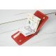 Шкіряний гаманець з притиском для купюр GS 12,5*8,5 см червоний