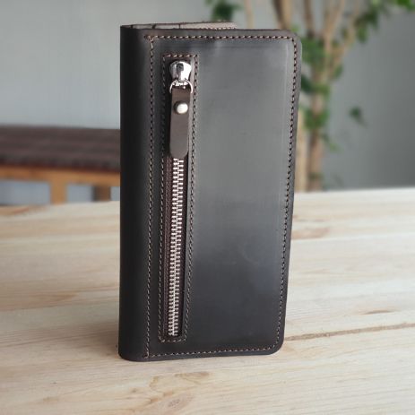 Жіночий гаманець купюрник GS коричневий