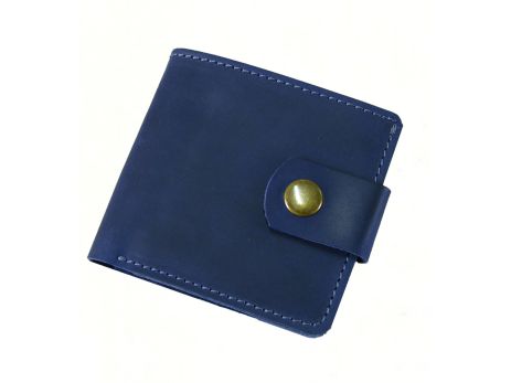 Чоловічий шкіряний гаманець гаманець GS синій