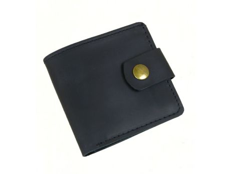 Мужской кошелек бумажник GS кожаный черный