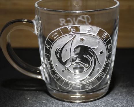 Чашка с гравировкой Знак Зодиака Стрелец