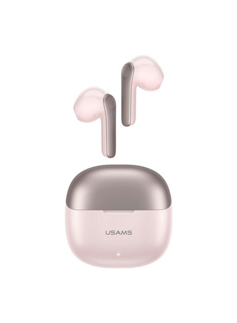 Наушники Bluetooth USAMS TWS Earbuds XH09 |BT5.1, 35/300mAh, 5.5h| рожевий