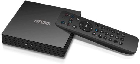 Смарт ТБ приставка Mecool KT1 TV Box Android 10 DVB T2+C Amlogic S905X4 AV1 4K 2T2R Dual WiFi BT